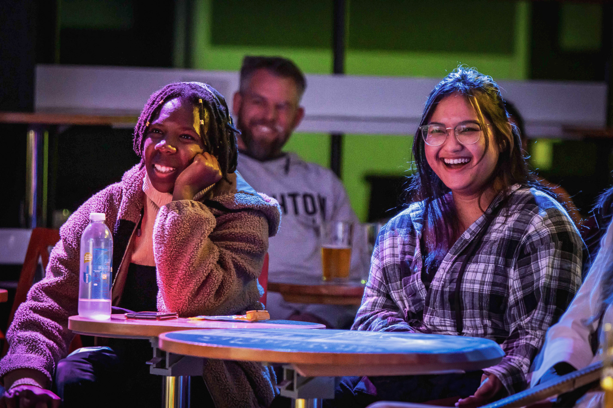 Students at a Comedy Night in the SU 